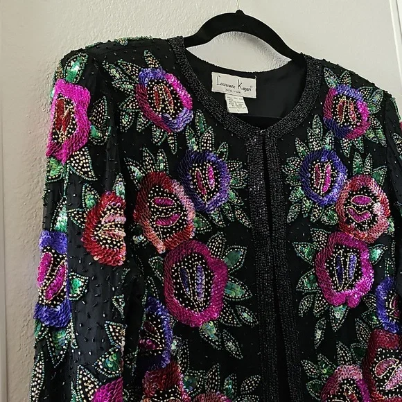 VINTAGE LAURENCE KAZAR NEW YORK CARDIGAN. - Picture 8 of 8
